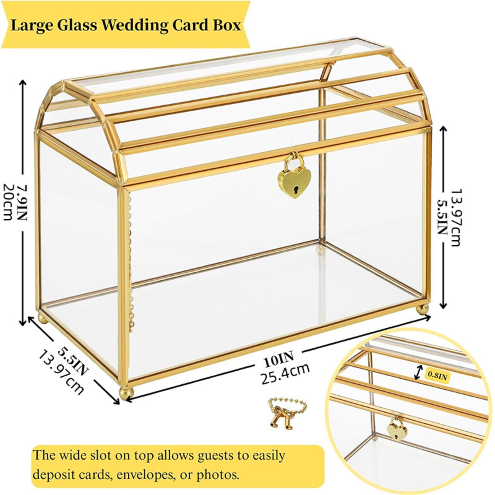 유리 웨딩 카드 박스 휴대용 테이블 센터피스 수납 용기 - Wedding Card Box 리뷰 및 가격