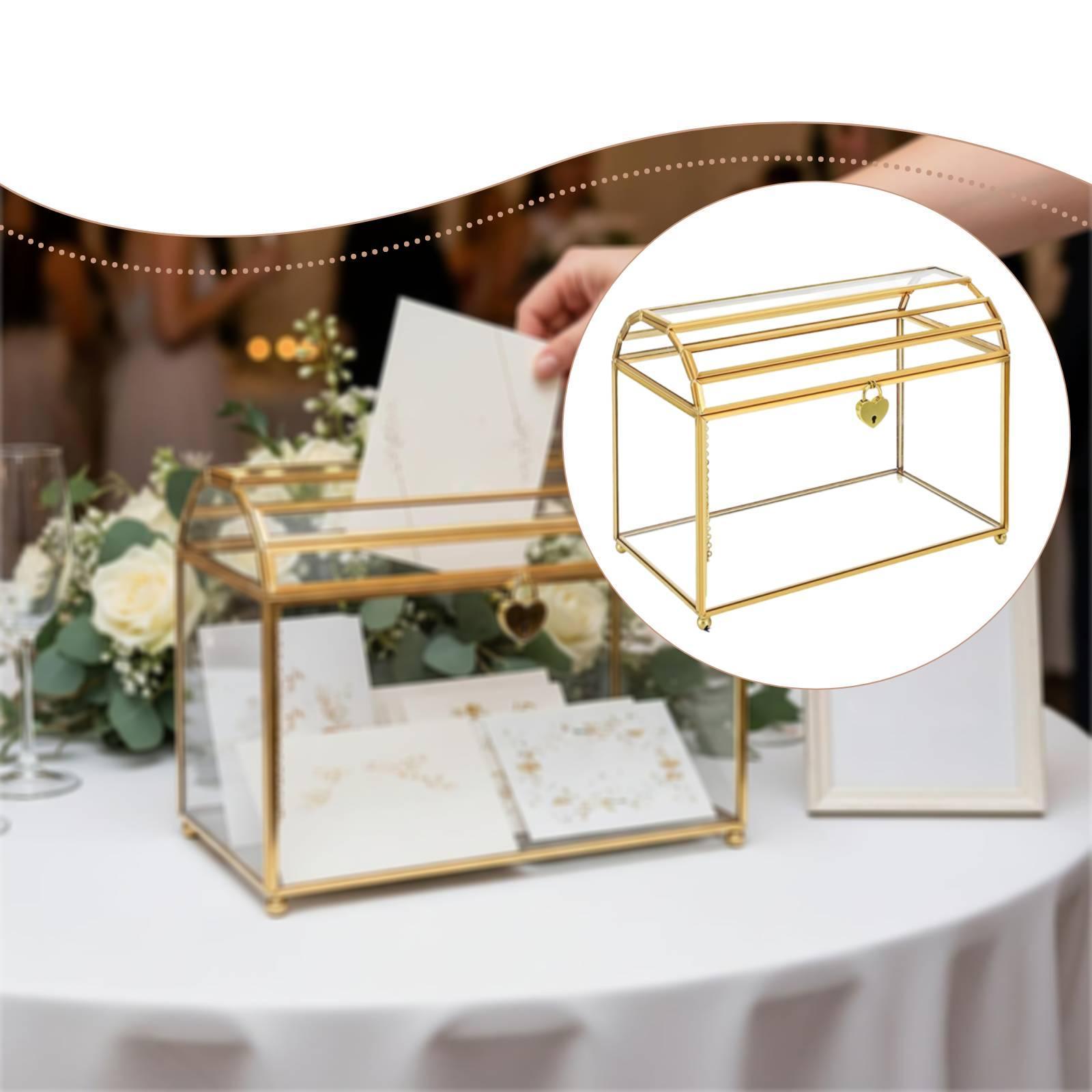 유리 웨딩 카드 박스 휴대용 테이블 센터피스 수납 용기 - Wedding Card Box 리뷰 및 가격