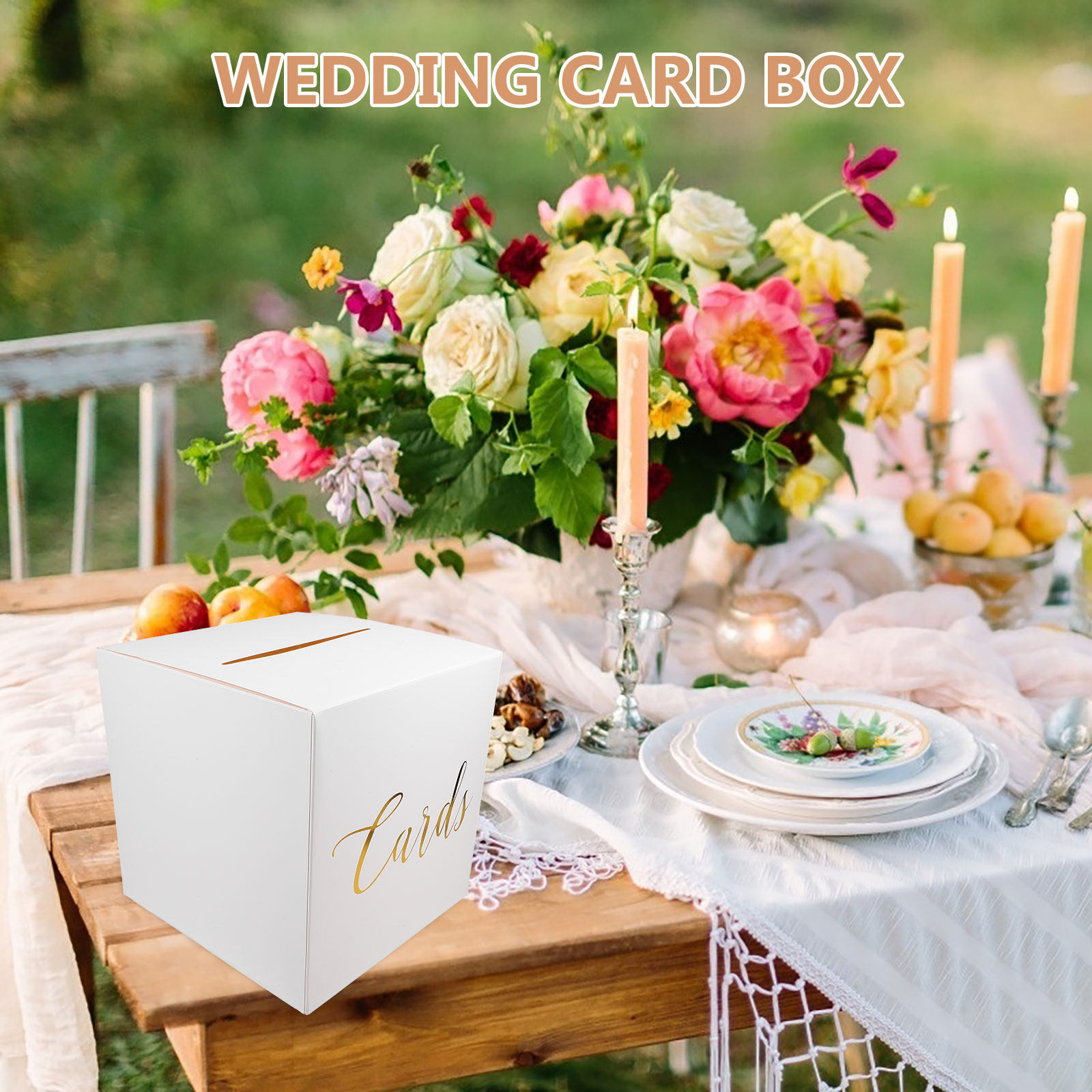1세트 웨딩 카드 상자, 두꺼운 종이 재질, 소박한 스 - Wedding Card Box 리뷰 및 가격