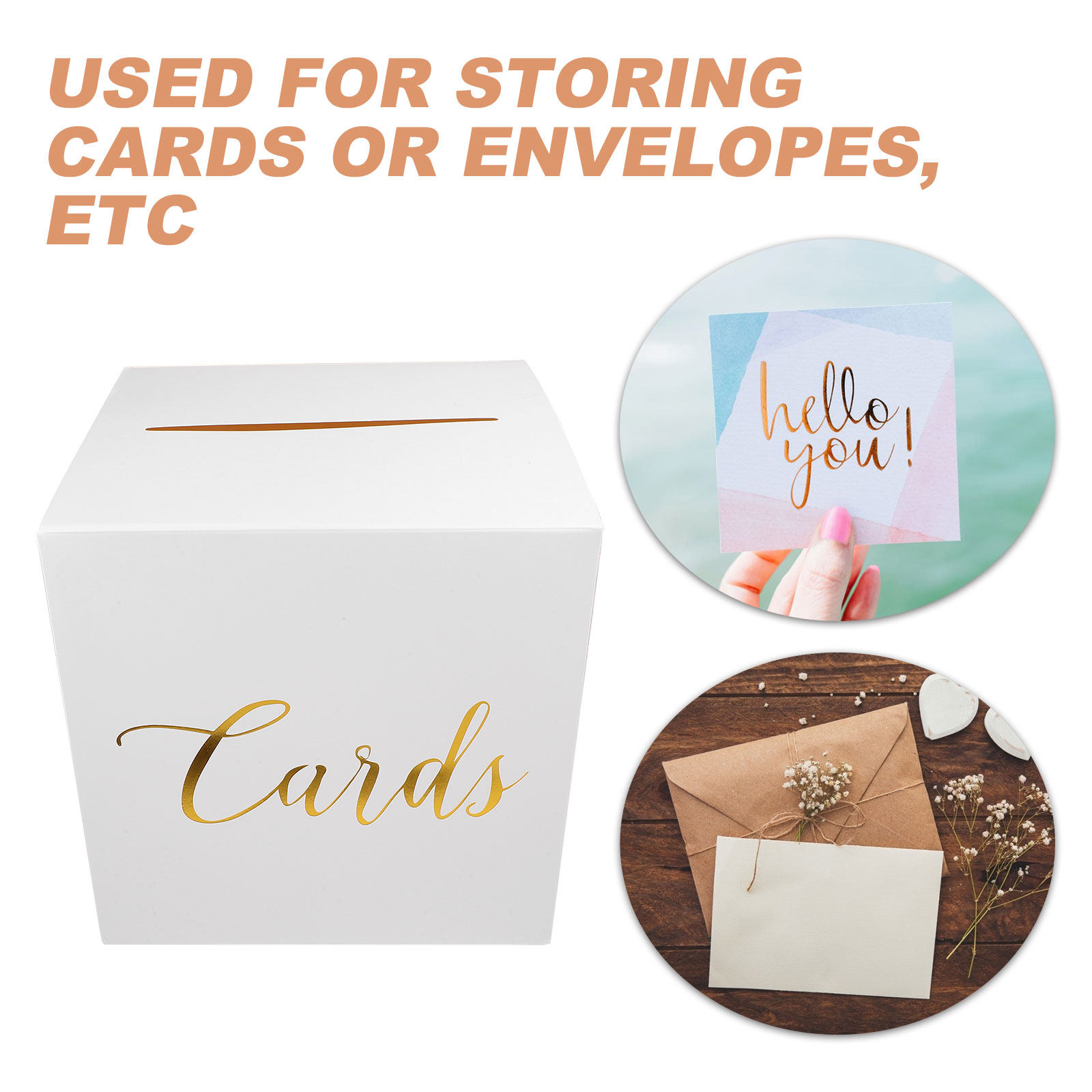1세트 웨딩 카드 상자, 두꺼운 종이 재질, 소박한 스 - Wedding Card Box 리뷰 및 가격