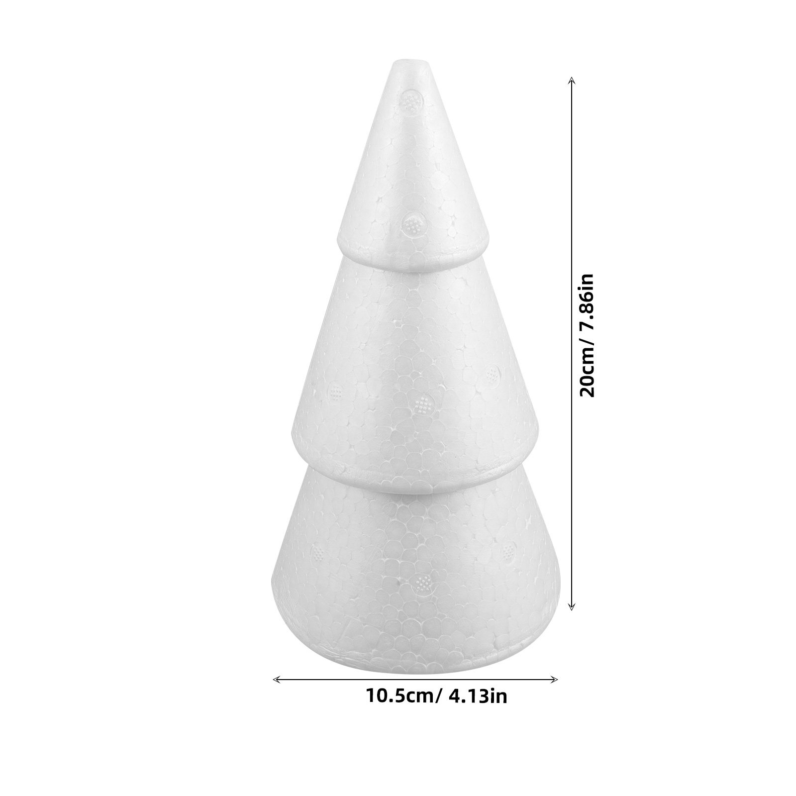 2개입 폴리스티렌 폼 트리 콘, 20x10.5cm, 흰 - Wedding Decor Supply Store 리뷰 및 가격